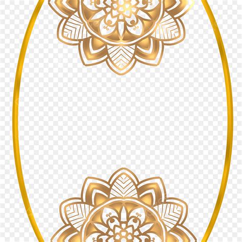 Oval Shape Frame Hd Transparent Islamic Frame Border Oval Shape With