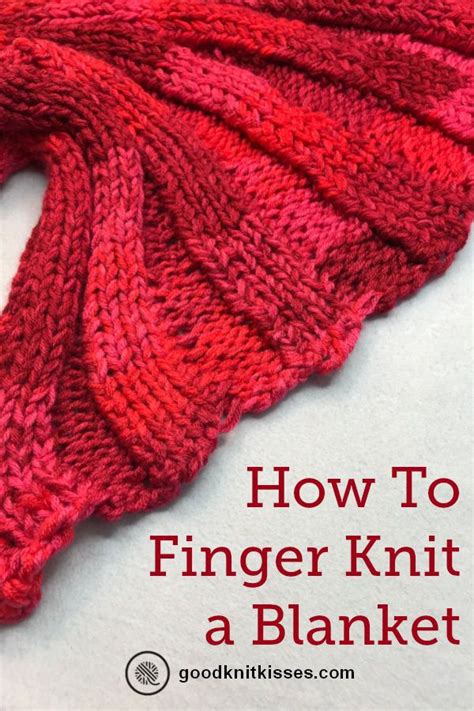 Learn How To Finger Knit A Blanket With This Easy Video Tutorial