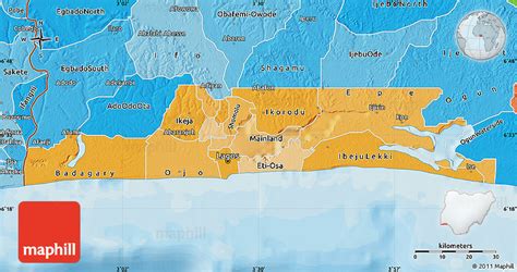 Political Map Of Lagos State - United States Map