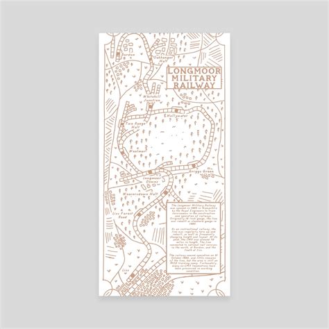 Longmoor Military Railway Historic Illustrated Map An Art Canvas By