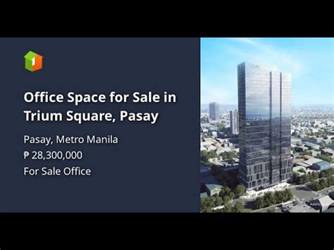 Office Space For Sale In Trium Square Pasay YouTube