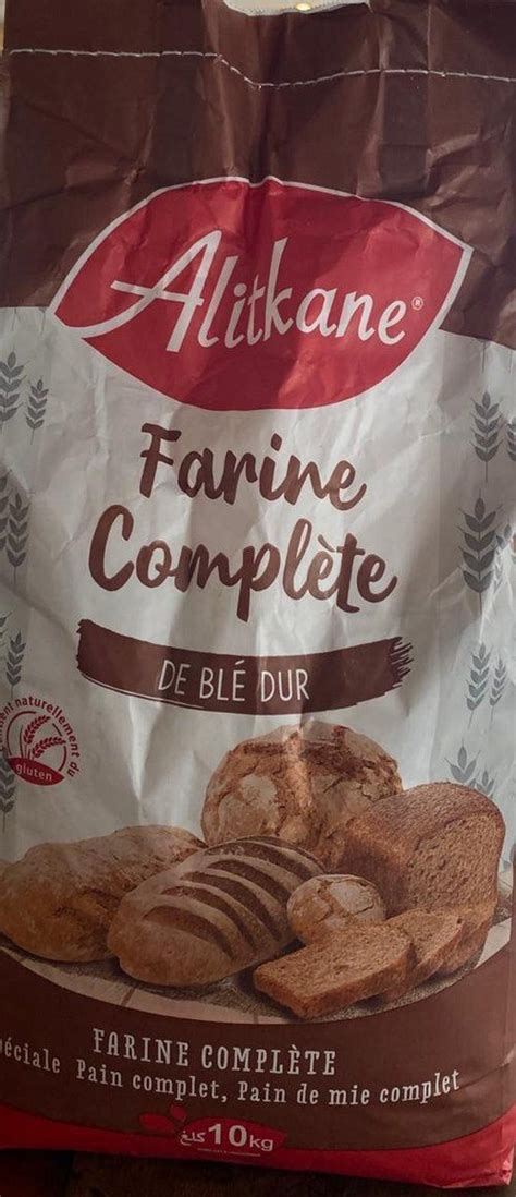 Farine Complète de Blé Dur Al Itkane 10kg Blé dur Recettes de