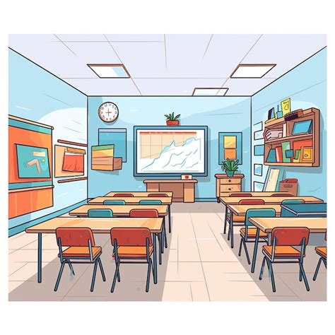 premium photo colored classroom vector  art illustration