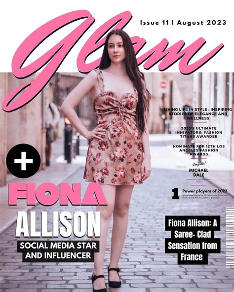 GLAM | Celebrity Magazine | Fiona Allison: A Saree-Clad Sensation from