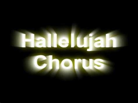 Hallelujah Chorus Youtube