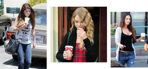 celebrities drinking starbucks