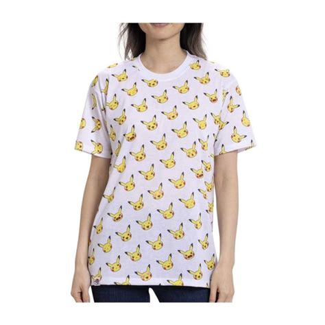 Pokémon Mood Collection Pikachu Moods White Fitted Crew Neck T Shirt Adult Pokémon Center