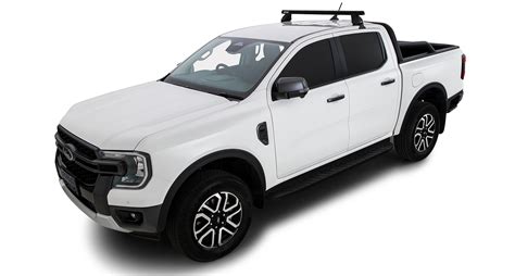 Rhino Rack Jc 01546 Heavy Duty 2500 Black 1 Bar Rear Roof Rack For Ford Ranger P703 4dr Ute With