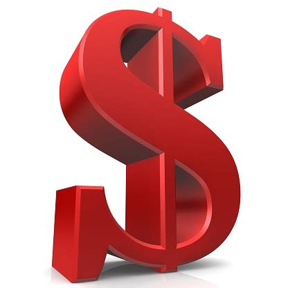 dolar tanda tangani penjualan merah simbol usdollar icon  rendering