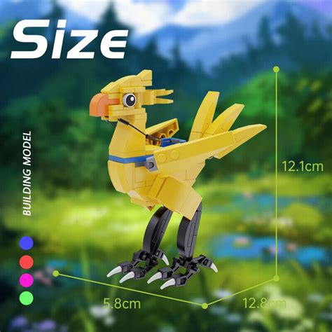 MOC Finalled Bird Chocobo Building Blocks Set Idea Assemble Model Cloud