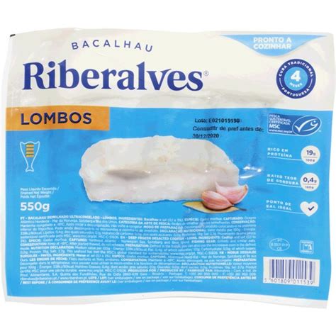 Comprar Lombos De Bacalhau Embalagem G Riberalves Supermercado