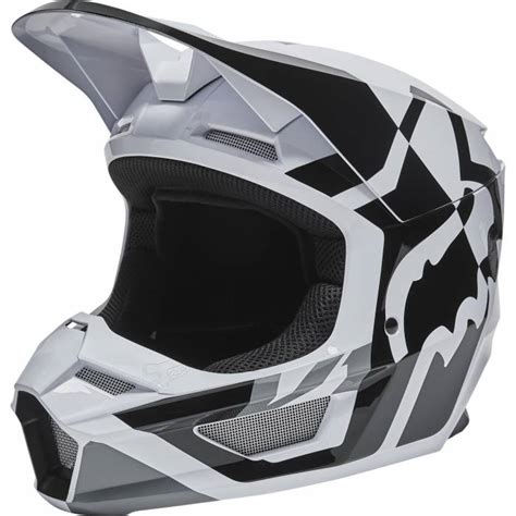 FOX V1 Lux Kinder Motocross Helm schwarz weiß Fox Store Fulda