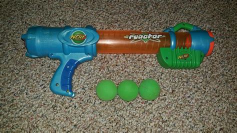 Nerf Reactor Foam Ball Atom Blaster Gun Hasbro 2003 Toy 3 Balls Include 1843602799