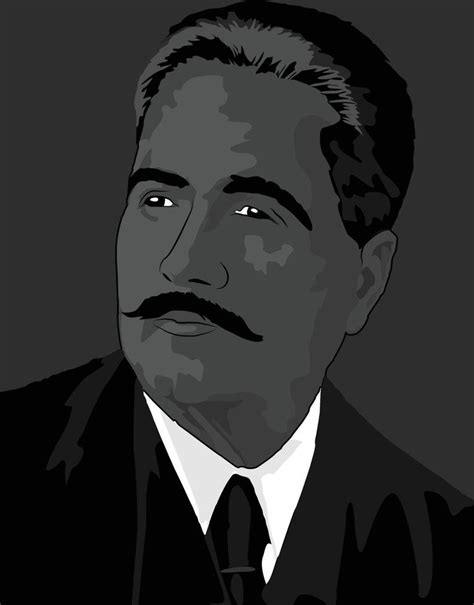 Portrait Of Allama Iqbal 14175743 Vector Art At Vecteezy