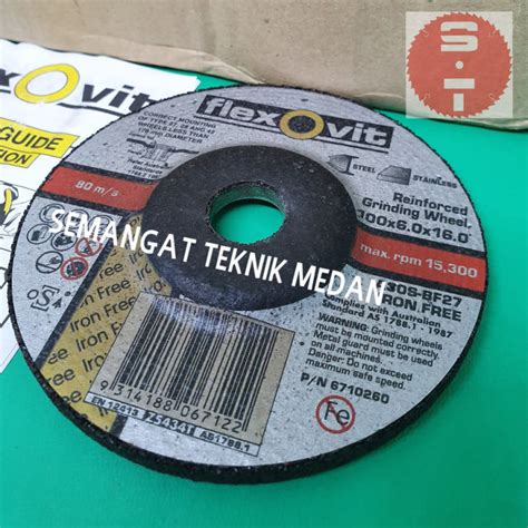 Batu Mata Gerinda Grenda Besi Grinding Wheel Mm X Mm Flexovit