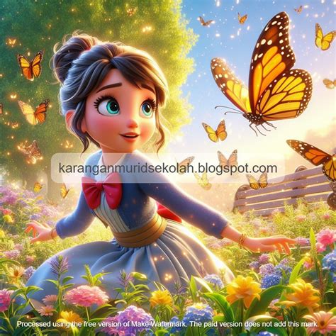 karangan murid sekolah karmus  seekor rama rama