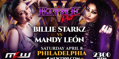 Billie Starkz Vs Mandy Leon Added To Mlw Battle Riot V Fightful News