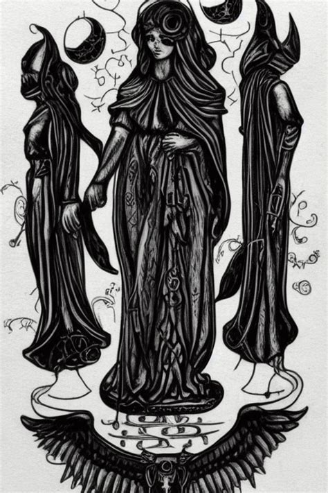 Goddess Hecate Triple Goddess · Creative Fabrica