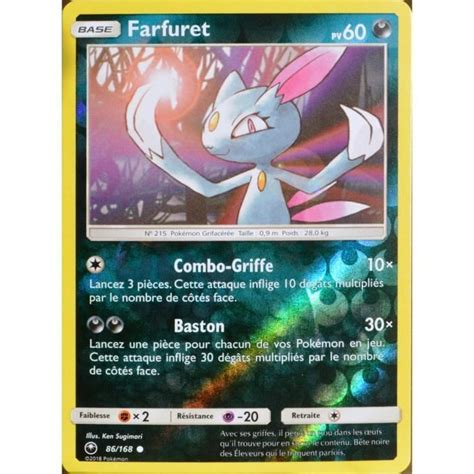 Carte Pok Mon Farfuret Reverse Sl Soleil Et Lune Temp Te