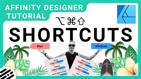 Affinity Designer Shortcuts For Mac Pc Windows Tutorial Youtube