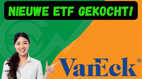 Van Eck Etf Toegevoegd Aan Mijn Portfolio 10500 Aandelen Portfolio