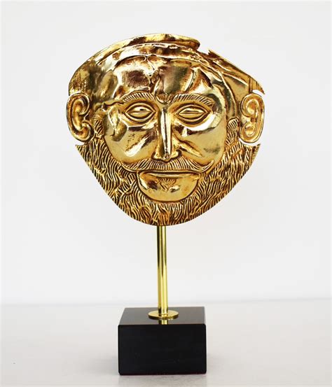 Mask Of Agamemnon The Best Known Of Schliemanns Finds Etsy