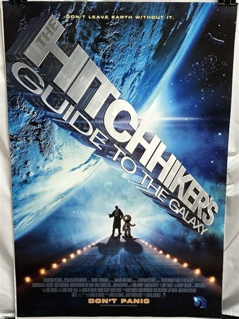 The Hitchhikers Guide To The Galaxy 2005 One Sheet Poster