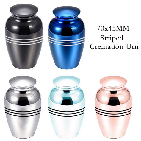 Striped Cremation Urn For Human Ashes Pet Ashes Keepsake Small