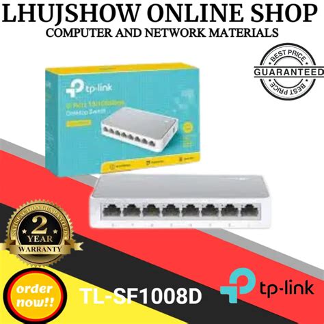 Tp Link Tl Sf1008d 8 Port 10 100mbps Unmanaged Desktop Switch Network Switch Hub 8 Port Switch