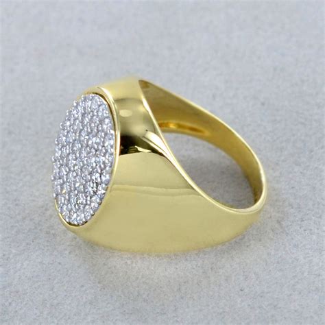 Anello Chevalier Da Donna In Oro Giallo Con Zirconi Gioielloro It