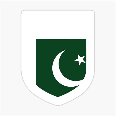 Pakistan National Flag In Coat Of Arms Sticker For Sale By Mohja Design Redbubble