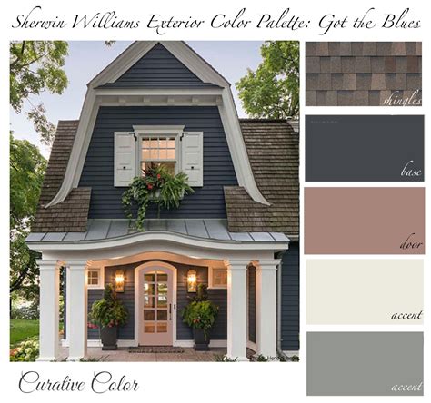 Buy Got The Blues SHERWIN WILLIAMS Exterior Color Palette Online In ...