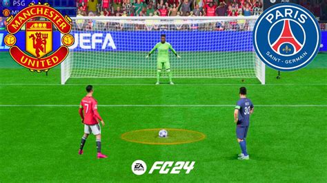 FIFA 24 PSG VS MANCHESTER UNITED PENALTIES RONALDO VS MESSI MBAPPE