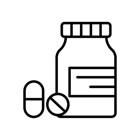 Pill Bottle Icon Vector Design Templates 23809796 Vector Art At Vecteezy