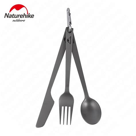 Naturehike Vajilla Plegable De Titanio Para Acampar Cuchillo Ligero