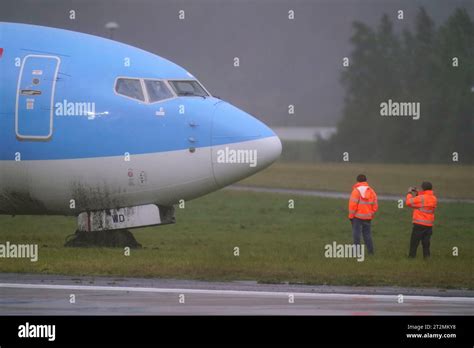 A Passenger Plane Which Came Off The Runway At Leeds Bradford Airport