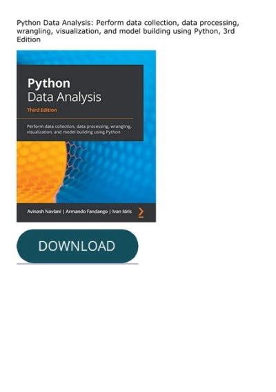 Download [pdf] Python Data Analysis Perform Data Collection Data Processing Wrangling