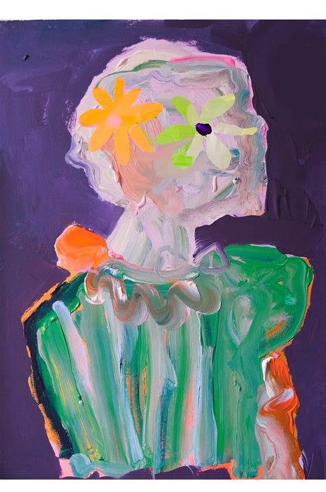 Celine Flower Face Poster Kateelizastudio