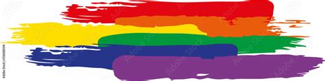 Watercolor Rainbow Spectrum Flag Of Gay Pride Movement Homosexuality Emblem The Pride Flag