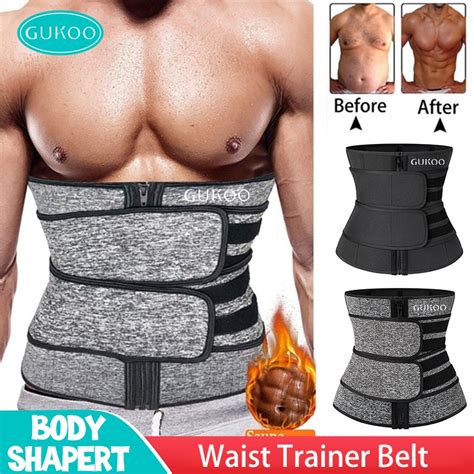 Gukoo Waist Trimmer For Men Weight Loss Waist Trainer Body Shaper