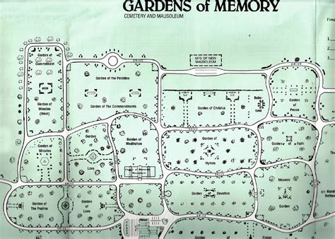 Gardens Of Memory Cemetery Site Map