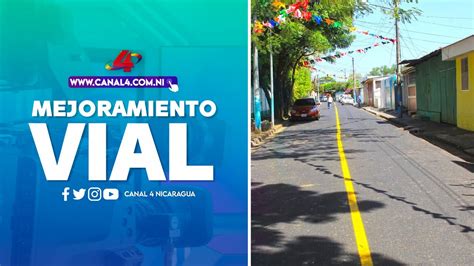 Alcaldía de Managua inaugura obra de mejoramiento vial en el reparto