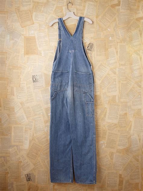 Free People Vintage Big Smith Overalls In Denim Blue Lyst