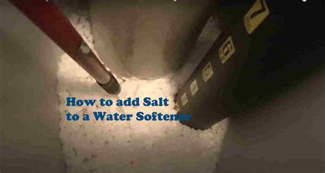 How to add Salt to a Water Softener