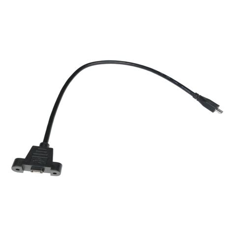 GNIAZDO MICRO USB DO OBUDOWY Z PRZEWODEM 30CM WTYK MICRO USB