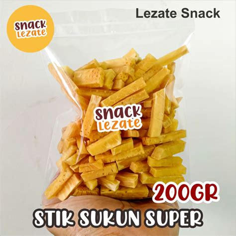 Jual Kripik Stik Sukun Super 200gr Empuk Renyah Enak Lezate Snack