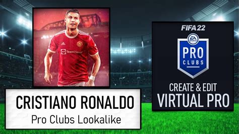 FIFA 22 How To Create Cristiano Ronaldo Pro Clubs Lookalike YouTube