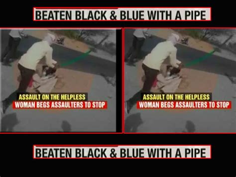 Caught On Cam Mentally Challenged Woman Brutally Thrashed By 2 Men