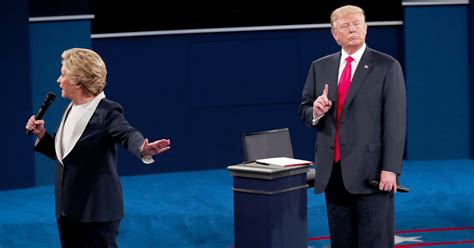 Trump And Clinton In Second Presidential Debate The New York Times