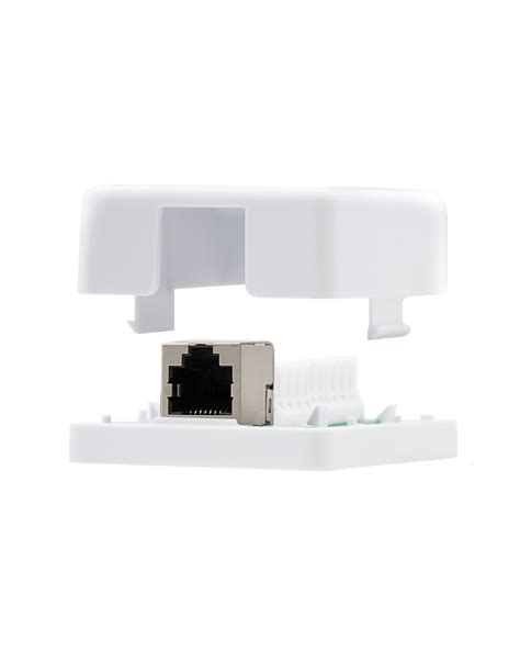 Nanocable Roseta De Superficie Para Rj45 Cat6 Ftp 1 Toma Blanco